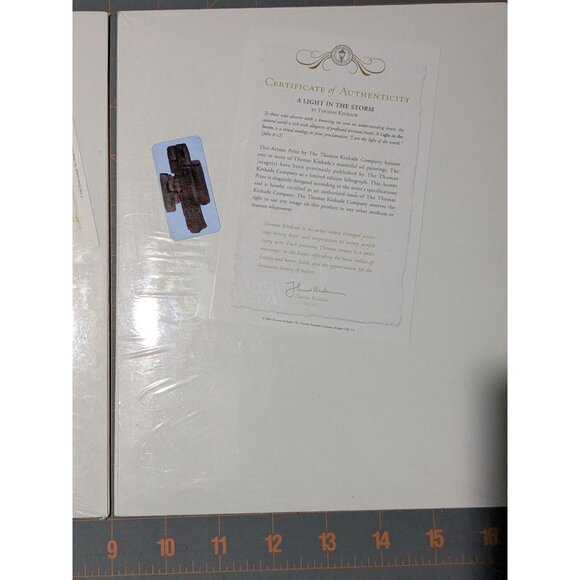 Thomas Kinkade Lighthouse Prints 10x8 Certificate of Authenticity costal sea - Picture 14 of 16